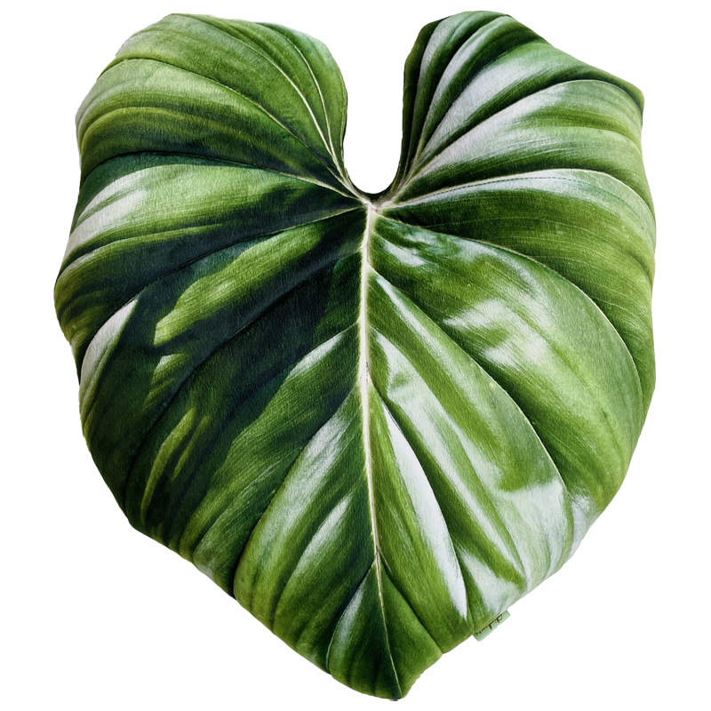 Декоративная подушка Botanical Cushion Philodendron Зеленый Декоративная подушка Botanical Cushion Philodendron Зеленый в Кирове | Loft Concept