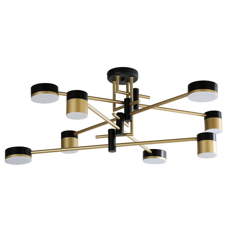 Светодиодная люстра Maxine Light 8 ламп Белый Золотой Черный Светодиодная люстра Maxine Light 8 ламп Белый Золотой Черный в Кирове | Loft Concept