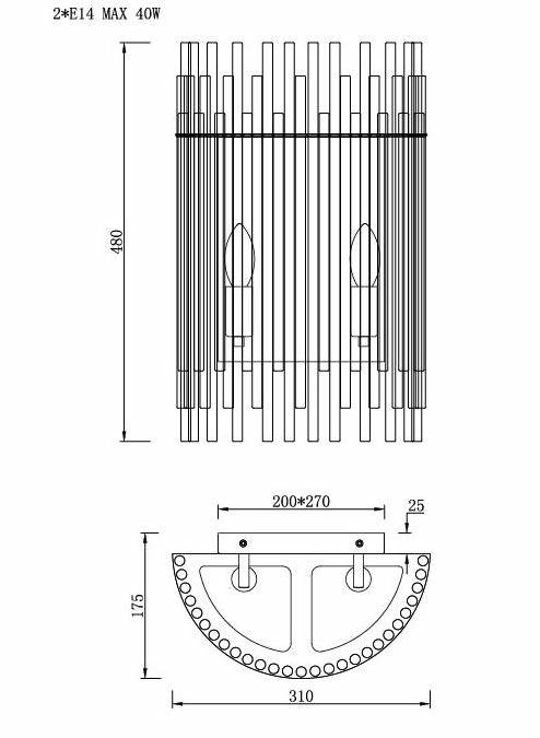 Бра Nembus Chromium Sconces Бра Nembus Chromium Sconces в Кирове