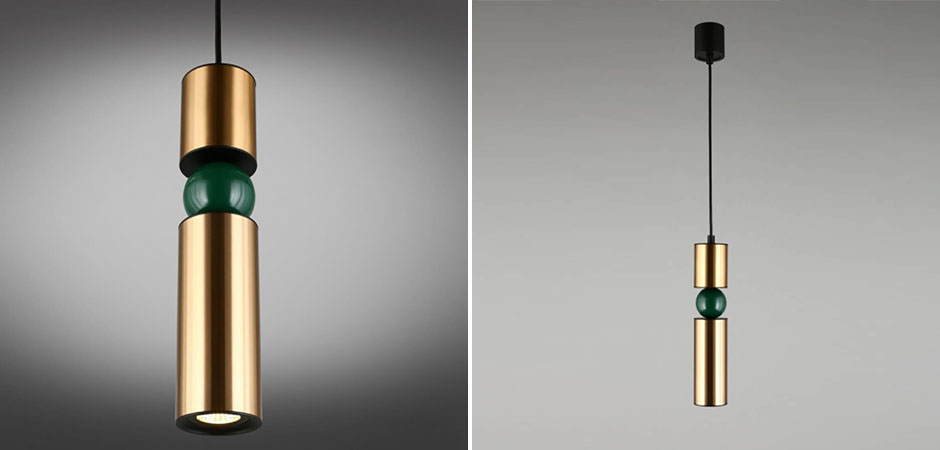 Подвесной светильник Lee Broom Fulcrum Золото и Зеленый цвет Подвесной светильник Lee Broom Fulcrum Золото и Зеленый цвет - Loft-Concept в Кирове