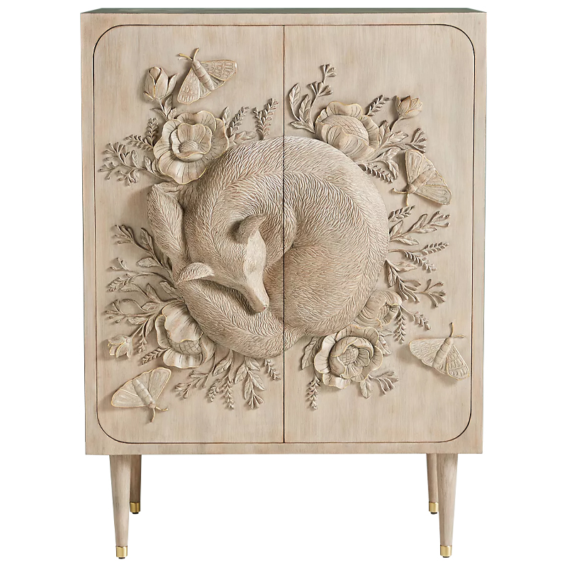 Шкаф Handcarved Land & Sky Cabinet Древесина Шкаф Handcarved Land & Sky Cabinet Древесина в Кирове | Loft Concept