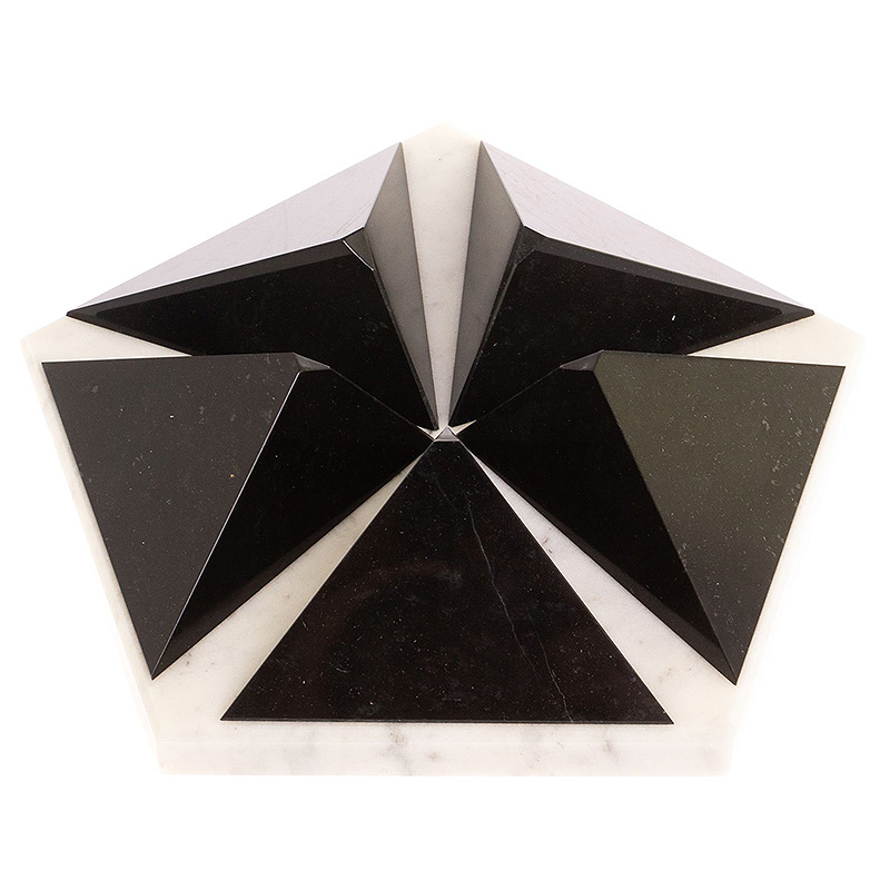 Подставка под шар в виде звезды из натуральных камней Змеевик Мрамор Natural Stone Sphere Stands Белый Черный Подставка под шар в виде звезды из натуральных камней Змеевик Мрамор Natural Stone Sphere Stands Белый Черный в Кирове | Loft Concept