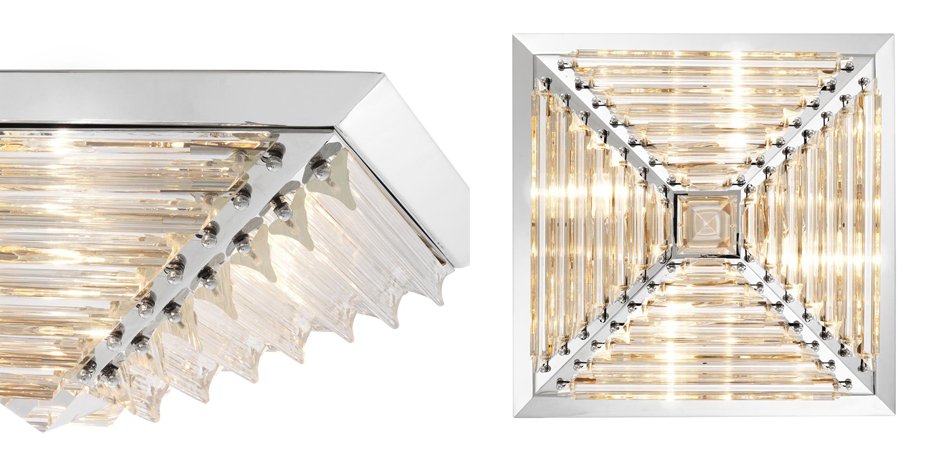 Потолочный светильник Eichholtz Ceiling Lamp Eden Nickel Потолочный светильник Eichholtz Ceiling Lamp Eden Nickel - Loft-Concept в Кирове
