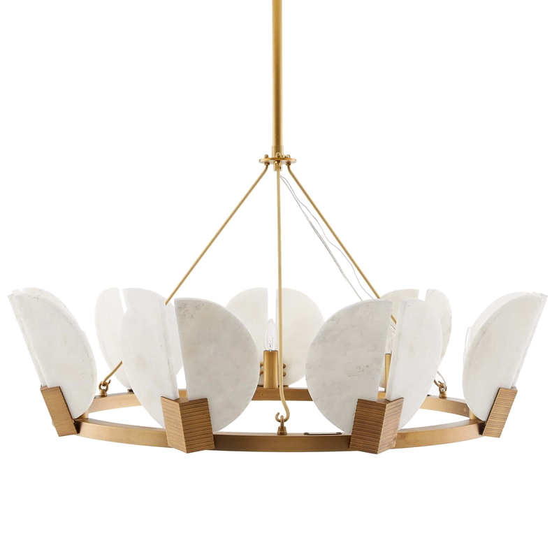 Люстра Arteriors SIERRA CHANDELIER GOLD Золотой Белый в Кирове | Loft Concept 