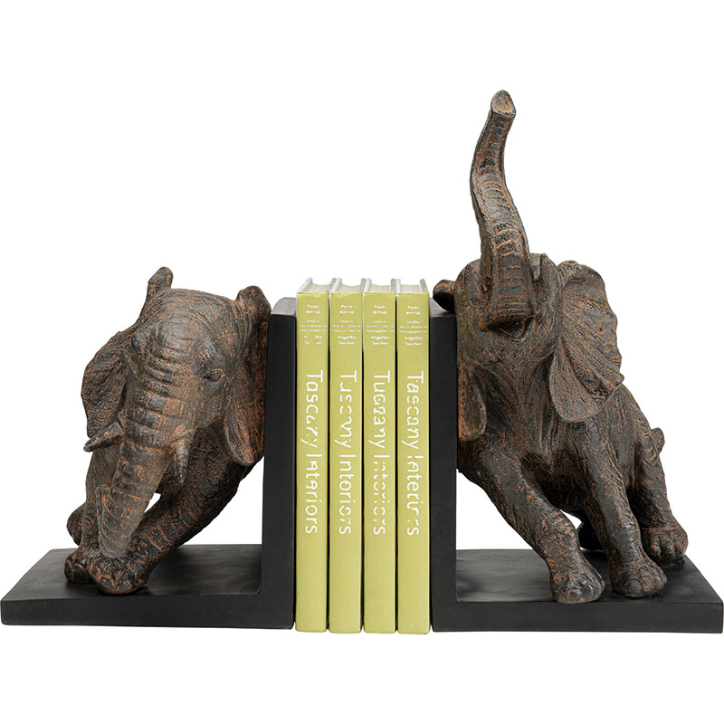 Держатель для книг Elephants Коричневый Держатель для книг Elephants Коричневый в Кирове | Loft Concept