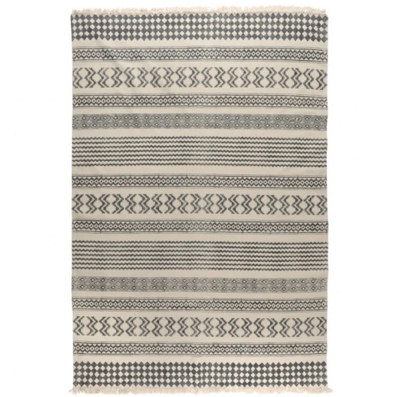 Ковер Halfani Carpet 100% хлопок Серый Синий Ковер Halfani Carpet 100% хлопок Серый Синий в Кирове | Loft Concept