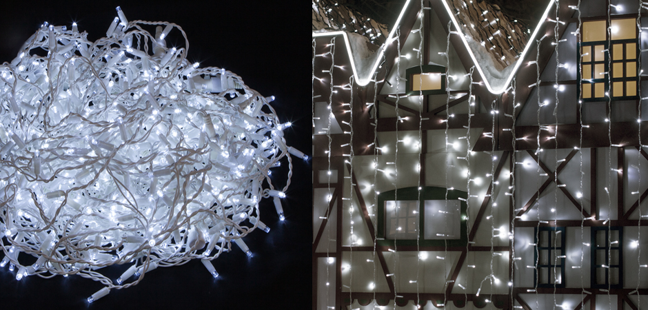 Гирлянда-Занавес с Белым светом - Loft-Concept в Кирове