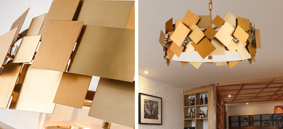 Люстра Gold Plate Chandelier 4 Люстра Gold Plate Chandelier 4 - Loft-Concept в Кирове