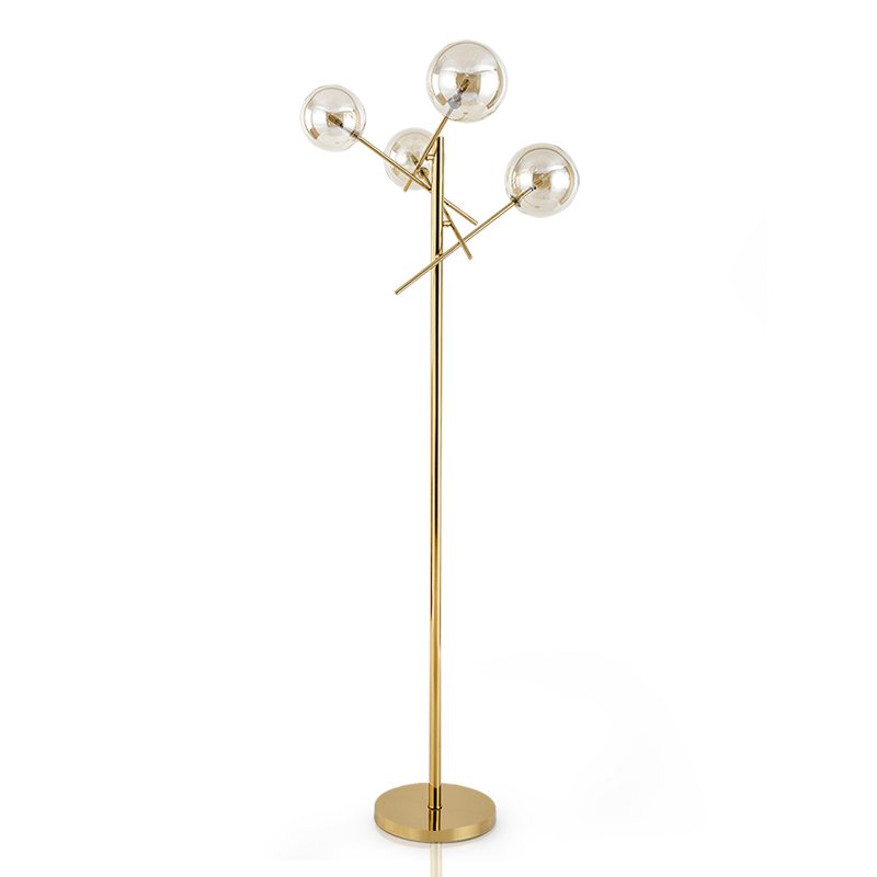 Торшер Gallotti & Radice Bolle floor lamp Золотой Дымчатый (Smoke) Торшер Gallotti & Radice Bolle floor lamp Золотой Дымчатый (Smoke) в Кирове | Loft Concept