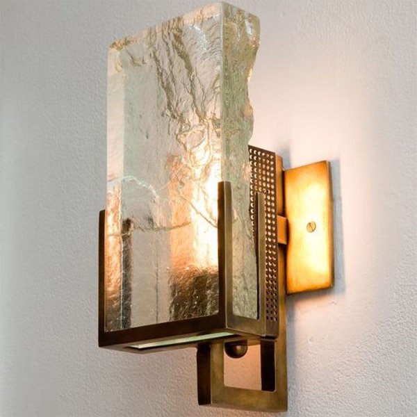 Бра Lianne Gold Glass Sconce Латунь Бра Lianne Gold Glass Sconce Латунь в Кирове | Loft Concept