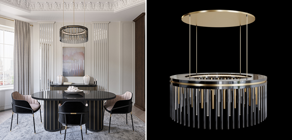 Латунная люстра Coliseum Black Латунная люстра Coliseum Black - Loft-Concept в Кирове