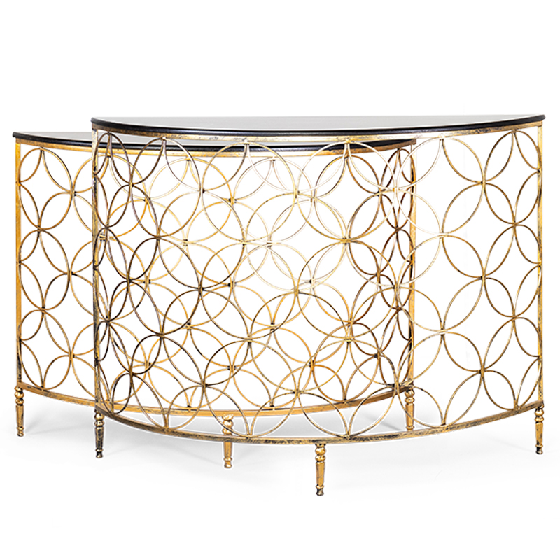 Комплект консолей Gold Lace Console Золотой Комплект консолей Gold Lace Console Золотой в Кирове | Loft Concept