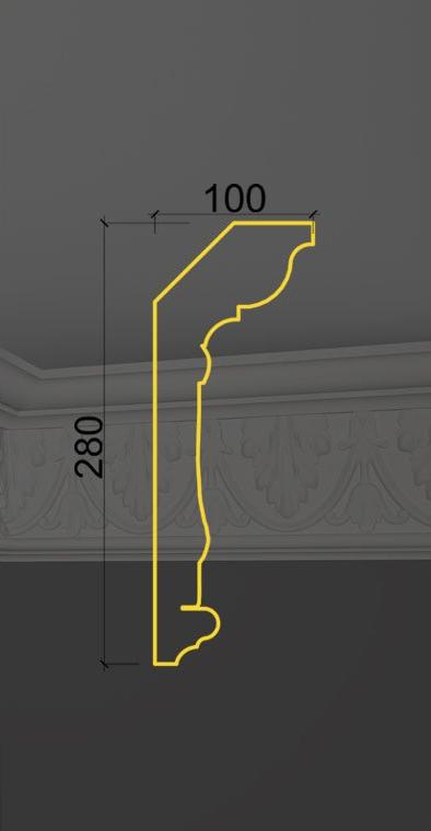 Карниз с орнаментом KO-02 в Кирове