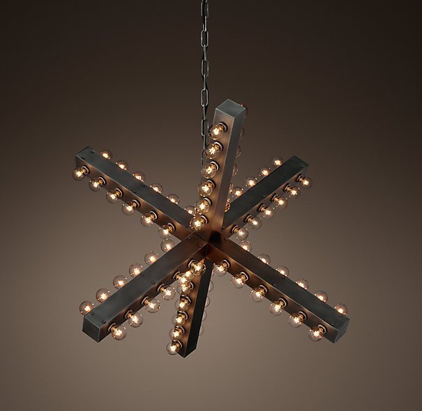Люстра Nero Chandelier 97 Черный Люстра Nero Chandelier 97 Черный в Кирове | Loft Concept