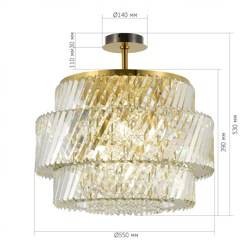 Потолочный светильник в классическом обрамлении Light Connoisseurs Beauty в Кирове