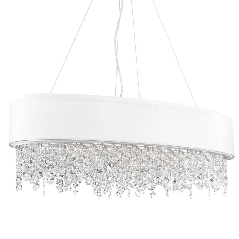 Люстра Maurin Diamond Rain Chandelier Белый Люстра Maurin Diamond Rain Chandelier Белый в Кирове | Loft Concept