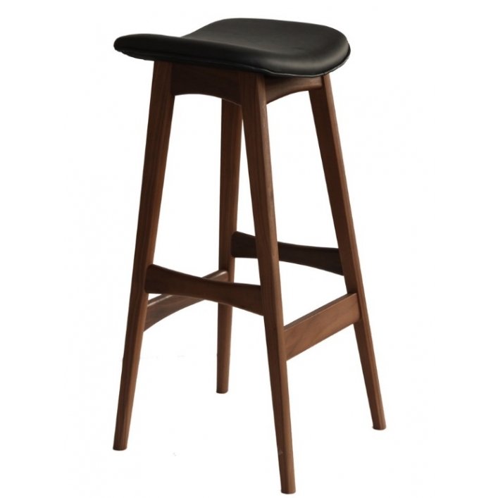Стул Johannes Andersen Allegra Bar Stool Черный Коричневый Стул Johannes Andersen Allegra Bar Stool Черный Коричневый в Кирове | Loft Concept
