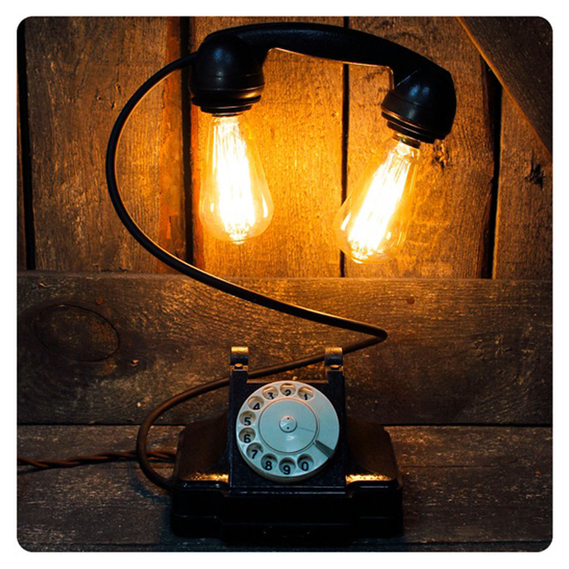 Настольная лампа Soviet Telephone II Черный Настольная лампа Soviet Telephone II Черный в Кирове | Loft Concept