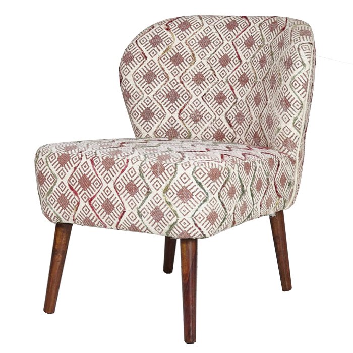 Кресло с розовым орнаментом KELIM Pattern Белый Розовый (Rose) Коричневый Кресло с розовым орнаментом KELIM Pattern Белый Розовый (Rose) Коричневый в Кирове | Loft Concept