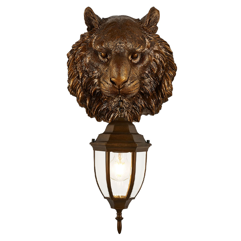 Коричневый уличный светильник с головой зверя ANIMAL LANTERN Коричневый Прозрачный Коричневый уличный светильник с головой зверя ANIMAL LANTERN Коричневый Прозрачный в Кирове | Loft Concept
