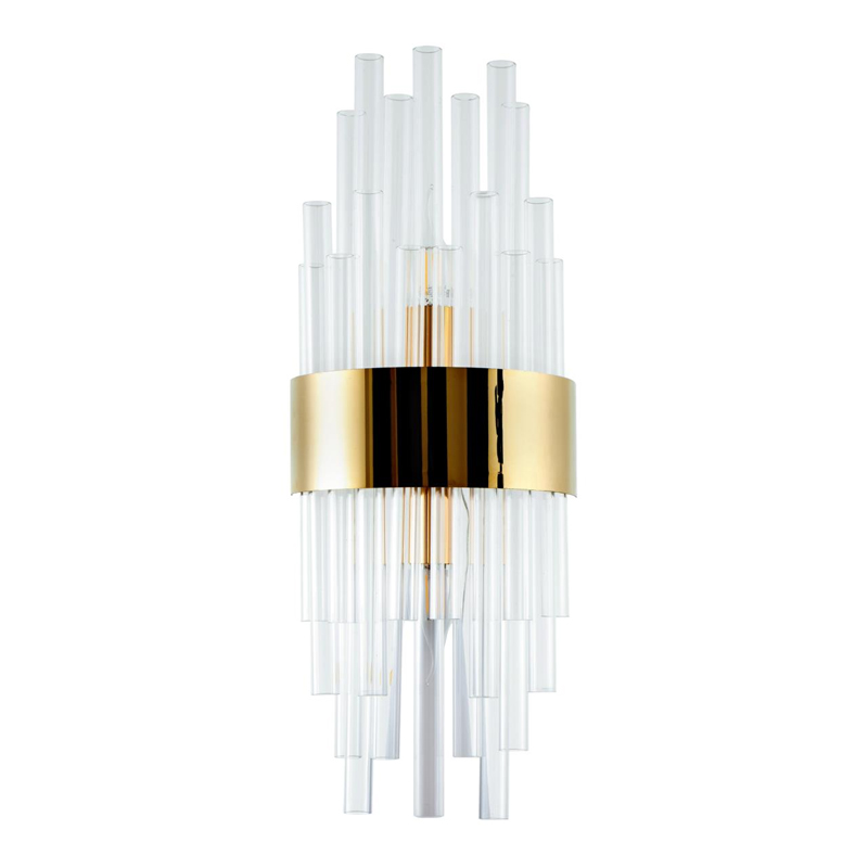 Бра на 2 лампы Flutes Gold Золотой Бра на 2 лампы Flutes Gold Золотой в Кирове | Loft Concept