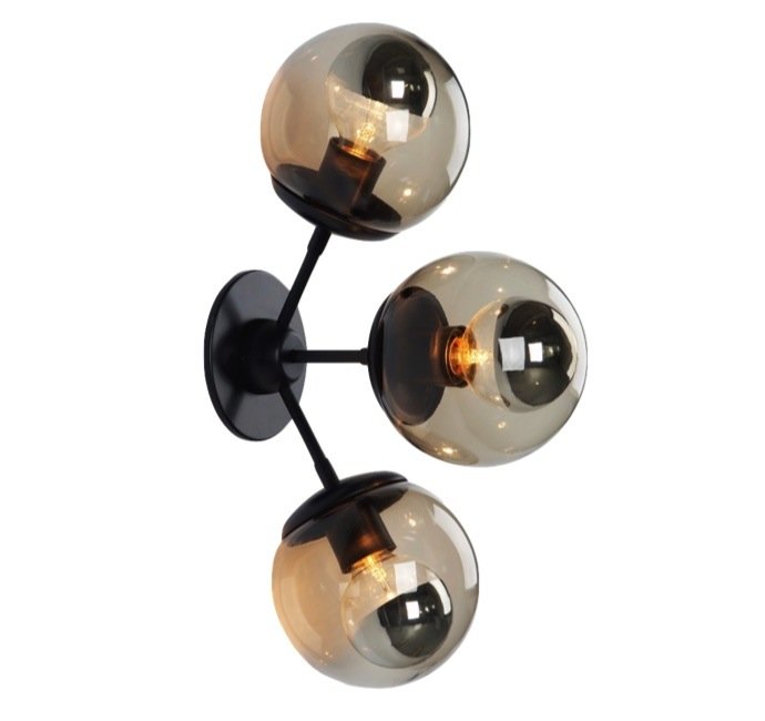бра Modo Sconce 3 Globes Черный бра Modo Sconce 3 Globes Черный в Кирове | Loft Concept