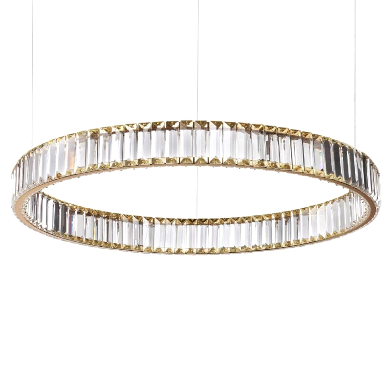 Люстра Хрустальная Ring Horizontal 1 кольцо Золотой Прозрачный Люстра Хрустальная Ring Horizontal 1 кольцо Золотой Прозрачный в Кирове | Loft Concept
