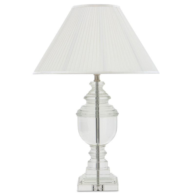 Настольная лампа Eichholtz Table Lamp Noble Прозрачный Белый Никель в Кирове | Loft Concept 