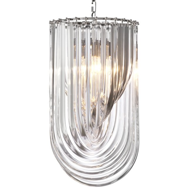 Люстра Chandelier Murano Clear 35 Прозрачный (Transparent) Никель Люстра Chandelier Murano Clear 35 Прозрачный (Transparent) Никель в Кирове | Loft Concept