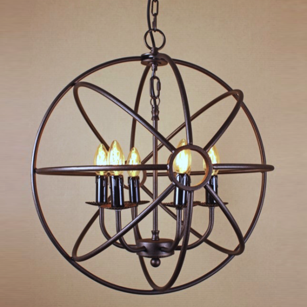 Люстра Orb Iron Farn Sphere Pendant Коричневый Люстра Orb Iron Farn Sphere Pendant Коричневый в Кирове | Loft Concept