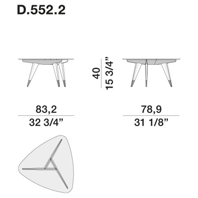 Дизайнерский кофейный стол со стеклянной столешницей Gio Ponti D.552.2 Coffee Table Дизайнерский кофейный стол со стеклянной столешницей Gio Ponti D.552.2 Coffee Table в Кирове