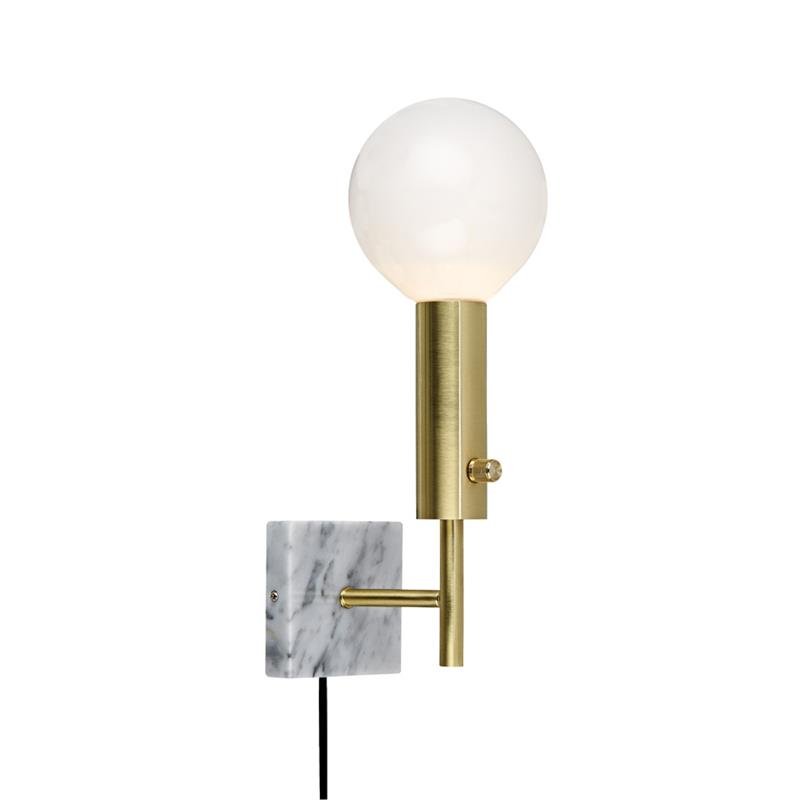 Бра Marble Top Brass Латунь Белый Бра Marble Top Brass Латунь Белый в Кирове | Loft Concept