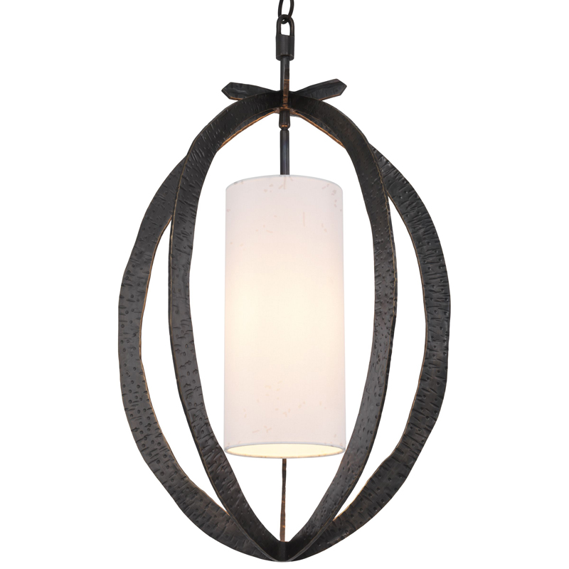 Подвесной светильник Eichholtz Chandelier Luciano bronze Темная бронза Белый Подвесной светильник Eichholtz Chandelier Luciano bronze Темная бронза Белый в Кирове | Loft Concept