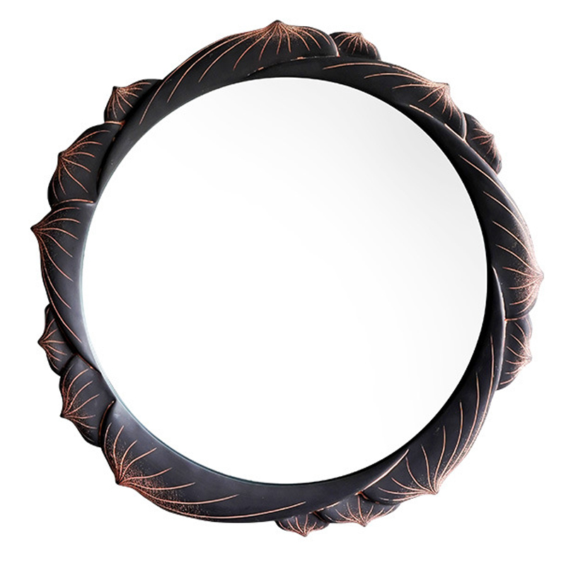 Зеркало Mirror Lotus Графит Розовый пастельный в Кирове | Loft Concept 
