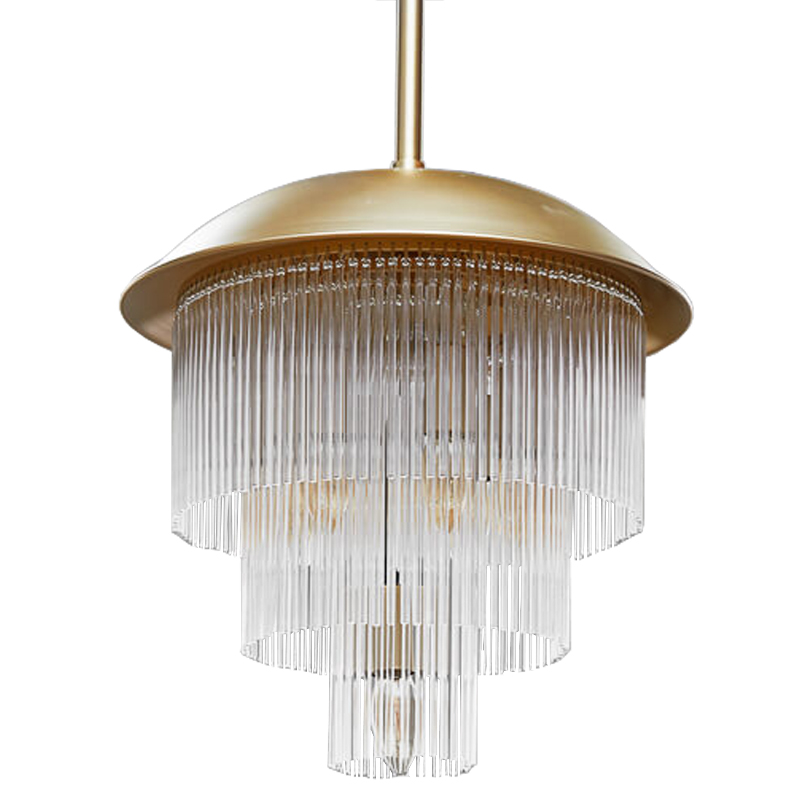 Люстра Fleming Chandeliers Золотой Прозрачный Люстра Fleming Chandeliers Золотой Прозрачный в Кирове | Loft Concept