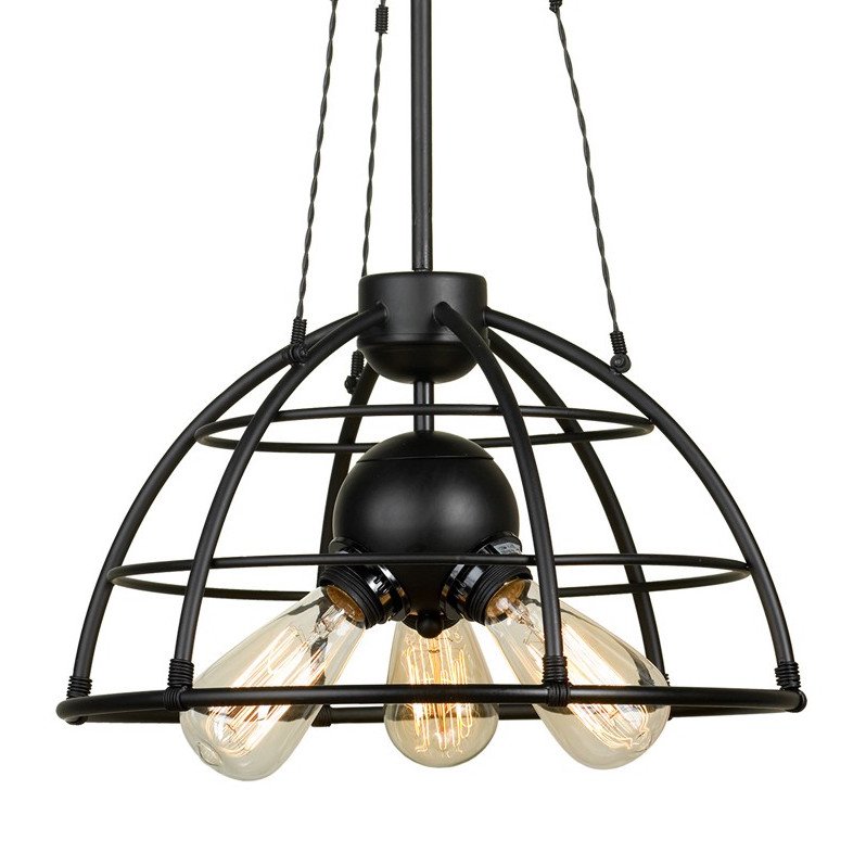 Подвесной светильник Cage Top Pendant Черный Подвесной светильник Cage Top Pendant Черный в Кирове | Loft Concept