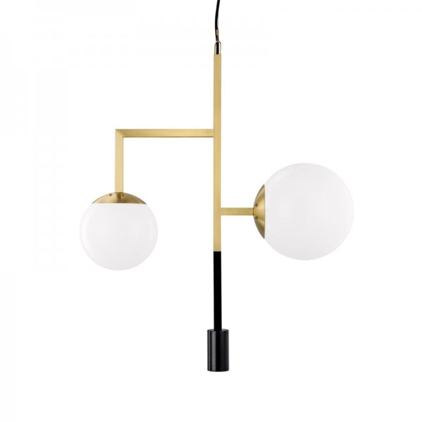 Подвесной светильник Orsjo Decostick Pendant Light Черный Белый Латунь Подвесной светильник Orsjo Decostick Pendant Light Черный Белый Латунь в Кирове | Loft Concept