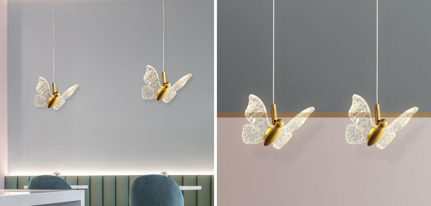 Butterfly Pendant Lamp H - фото