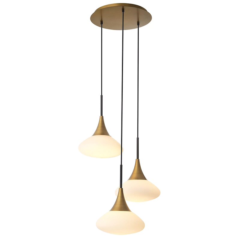 Люстра Eichholtz Chandelier Duco S Латунь Белый Люстра Eichholtz Chandelier Duco S Латунь Белый в Кирове | Loft Concept