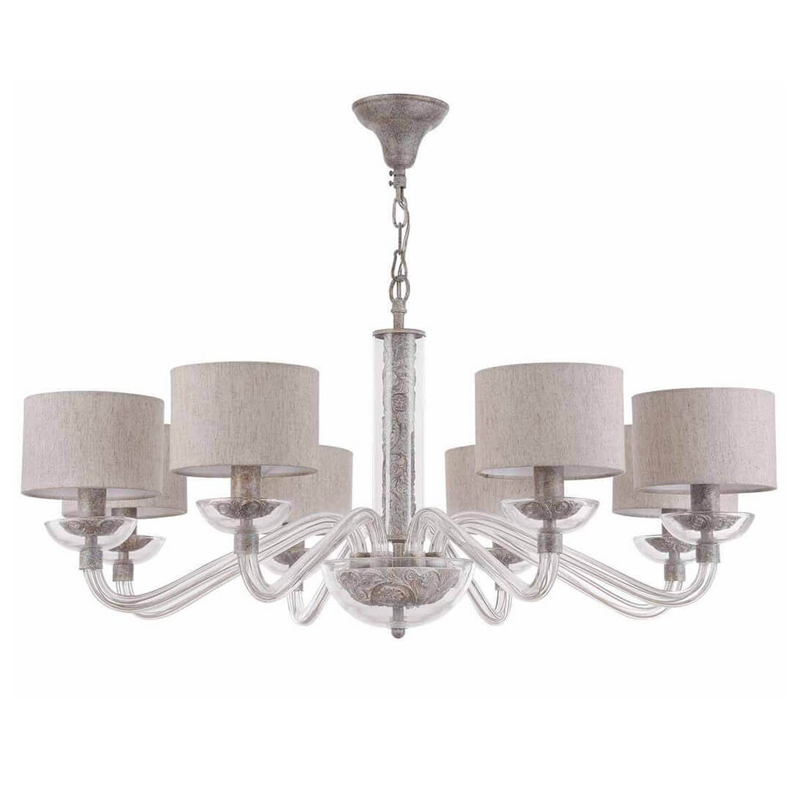 Люстра Sabella Light Chandelier 8 lamp Серый Люстра Sabella Light Chandelier 8 lamp Серый в Кирове | Loft Concept