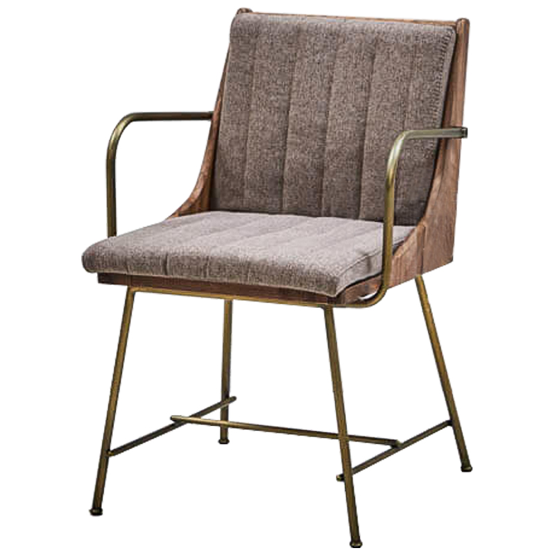 Стул Eoran Stool gray-beige Коричневый Бронза Бежево-серый Стул Eoran Stool gray-beige Коричневый Бронза Бежево-серый в Кирове | Loft Concept