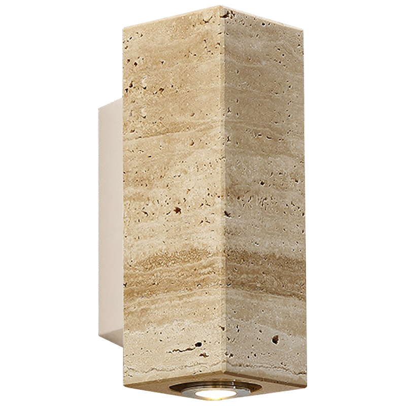 Бра Travertine Spot Wall Lamp Бежевый Песочный Белый Бра Travertine Spot Wall Lamp Бежевый Песочный Белый в Кирове | Loft Concept