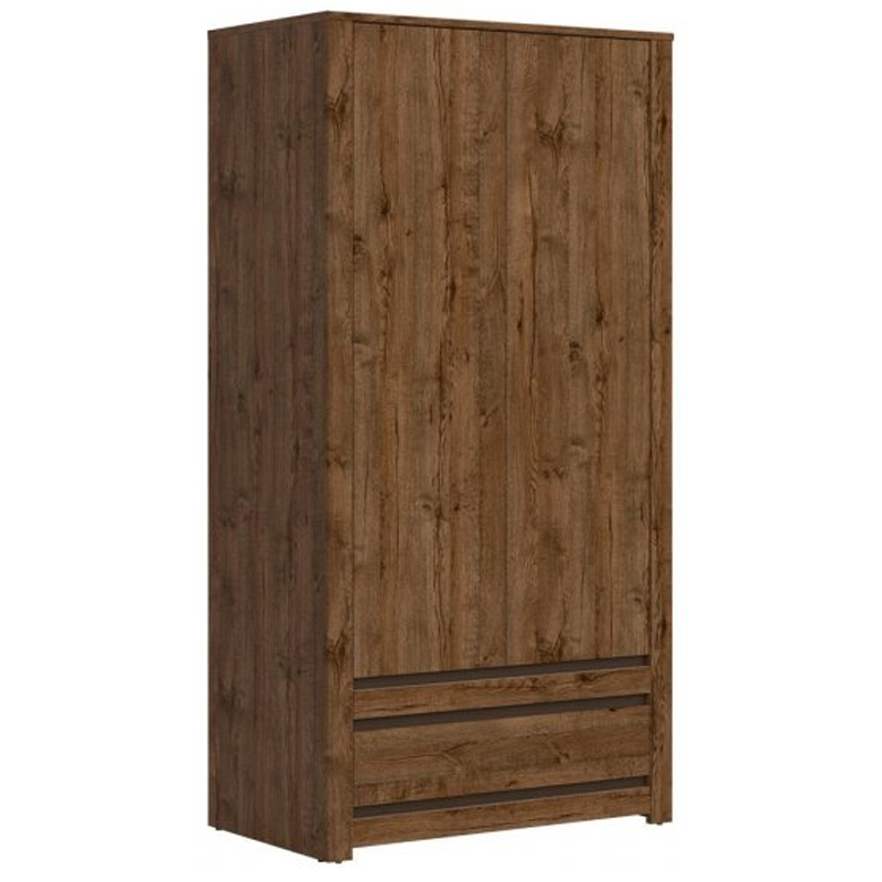 Шкаф Helga Wardrobe две двери Дуб темный Шкаф Helga Wardrobe две двери Дуб темный в Кирове | Loft Concept