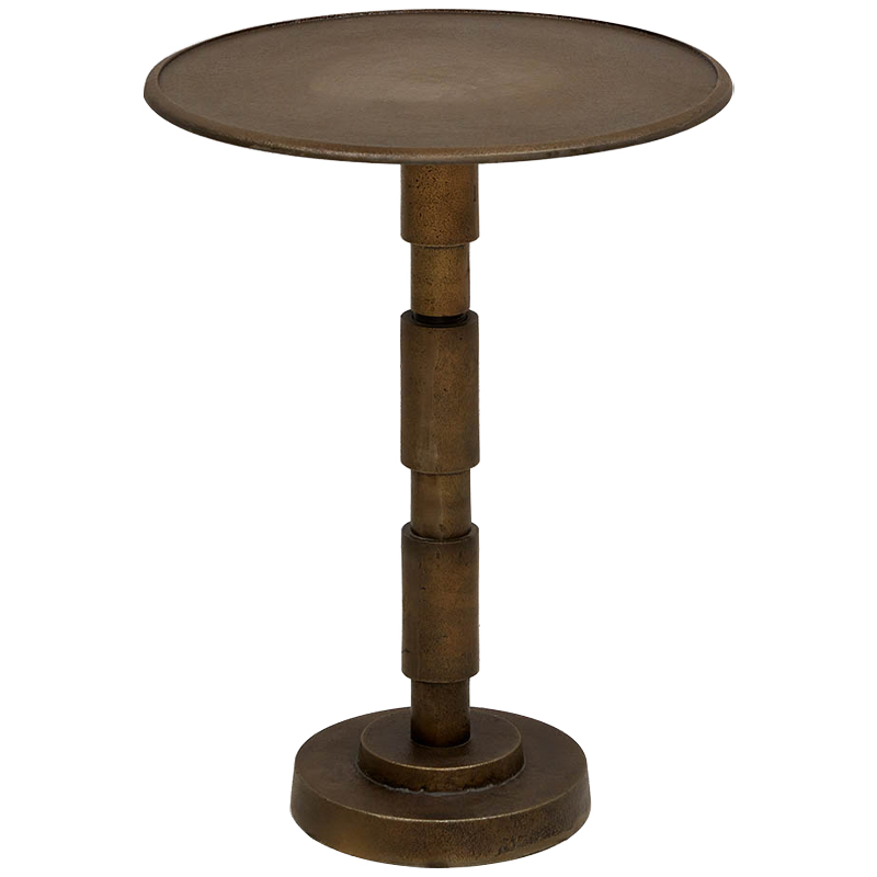 Приставной круглый металлический стол Thanh Side Table Бронза Приставной круглый металлический стол Thanh Side Table Бронза в Кирове | Loft Concept