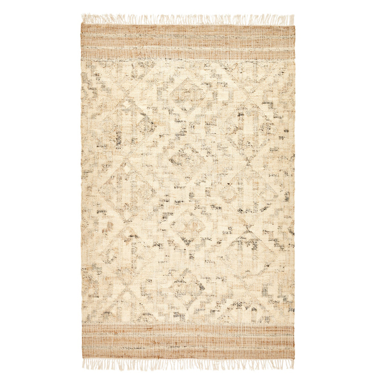 Ковер Graphic Carpet джут и хлопок Бежевый Серый Ковер Graphic Carpet джут и хлопок Бежевый Серый в Кирове | Loft Concept