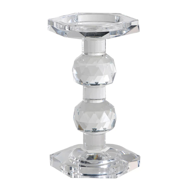 Подсвечник Glass Candlestick III Прозрачное Стекло Подсвечник Glass Candlestick III Прозрачное Стекло в Кирове | Loft Concept