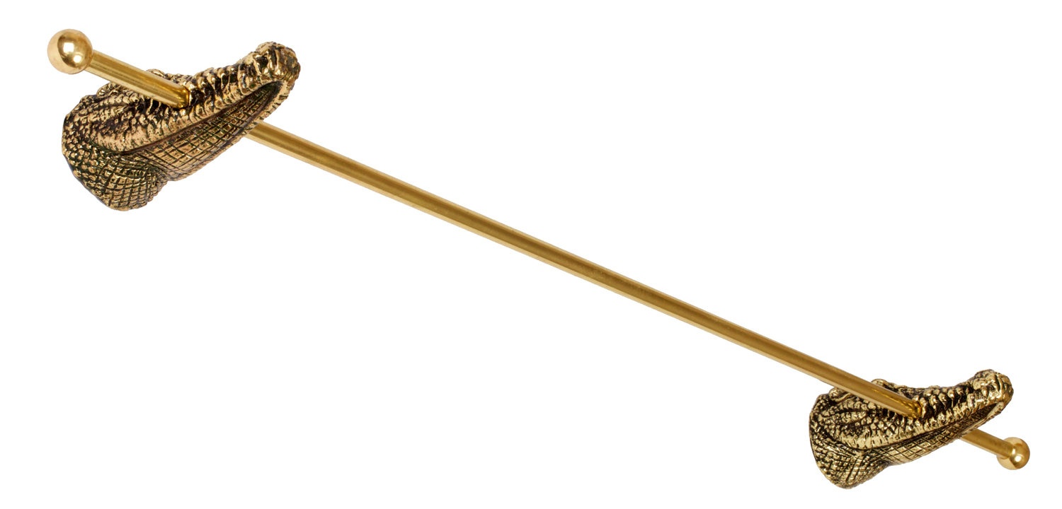 Держатель для полотенца Bronze Crocodiles - фото