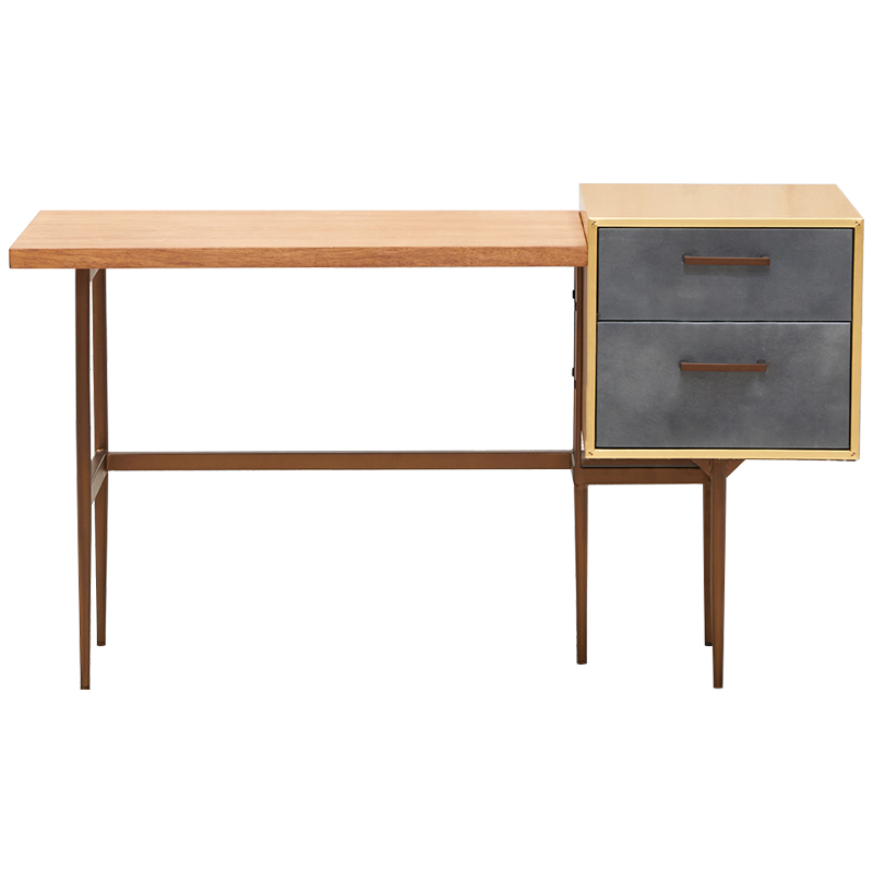 Рабочий стол Baxter Desk Древесина Серый Коричневый Рабочий стол Baxter Desk Древесина Серый Коричневый в Кирове | Loft Concept