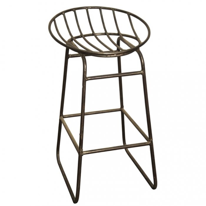 Барный стул Industrial Iron Grille Bar Stool Латунь Барный стул Industrial Iron Grille Bar Stool Латунь в Кирове | Loft Concept