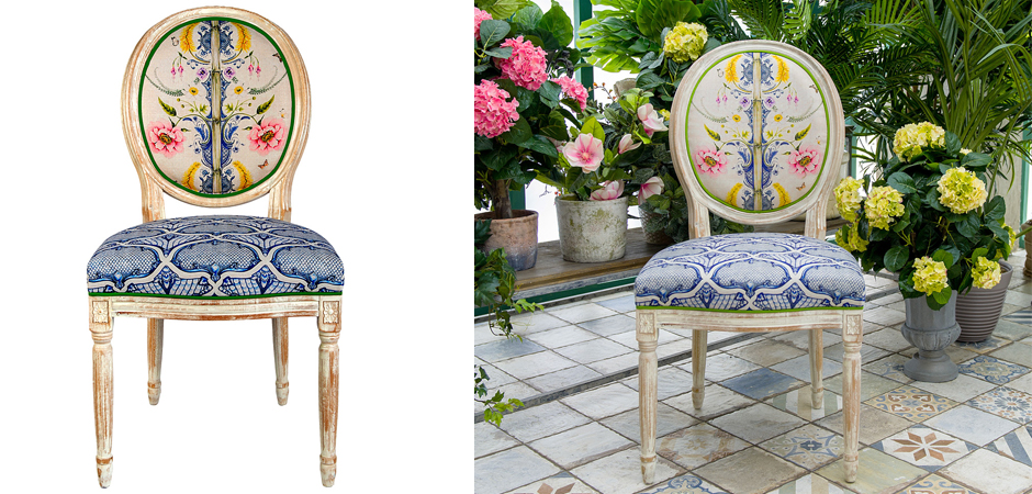 Стул Blue Flower Waltz Stool Стул Blue Flower Waltz Stool - Loft-Concept в Кирове